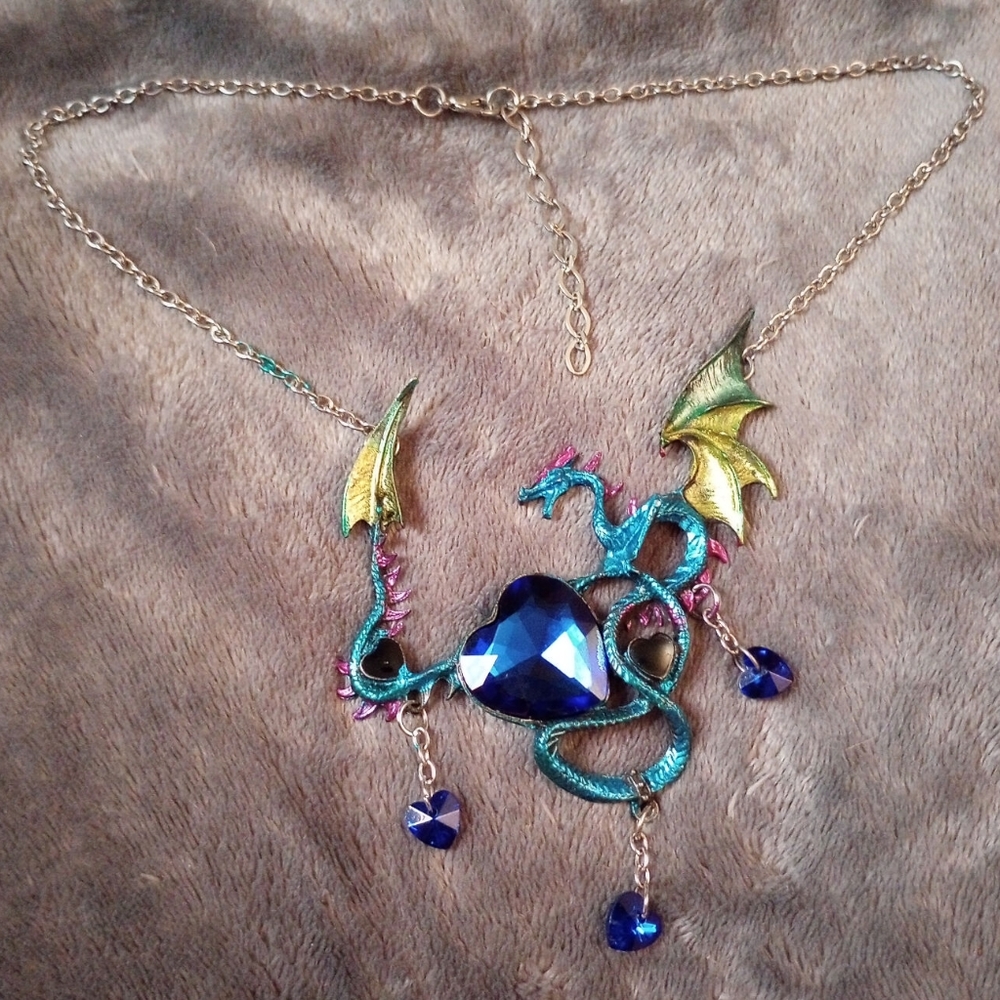 Ornate Fantasy Dragon Pendant